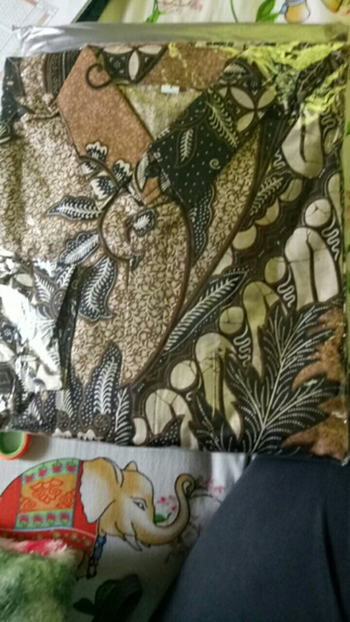 Kemeja Batik Pria Lengan Panjang Size M L Xl Xxl Bswart Batik Hrb026 Kenango Panjang Padi