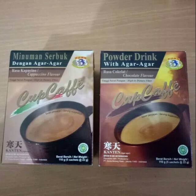 

Cup caffe minuman agar 4 in 1 kotak isi 5 Sachet cupcafe minuman agar