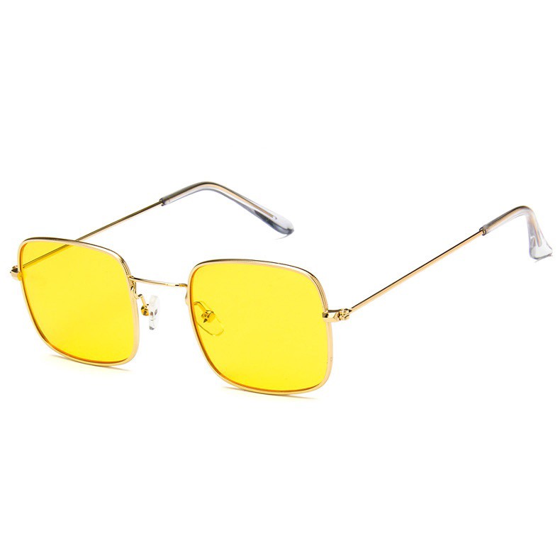 DODORY K704 Kacamata Wanita Kaca Mata Hitam Sunglasses Style Korea Fashion Pria-Kuning