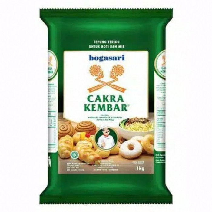 

Cakra Kembar 1 Kg Tepung Terigu Protein Tinggi Bogasari