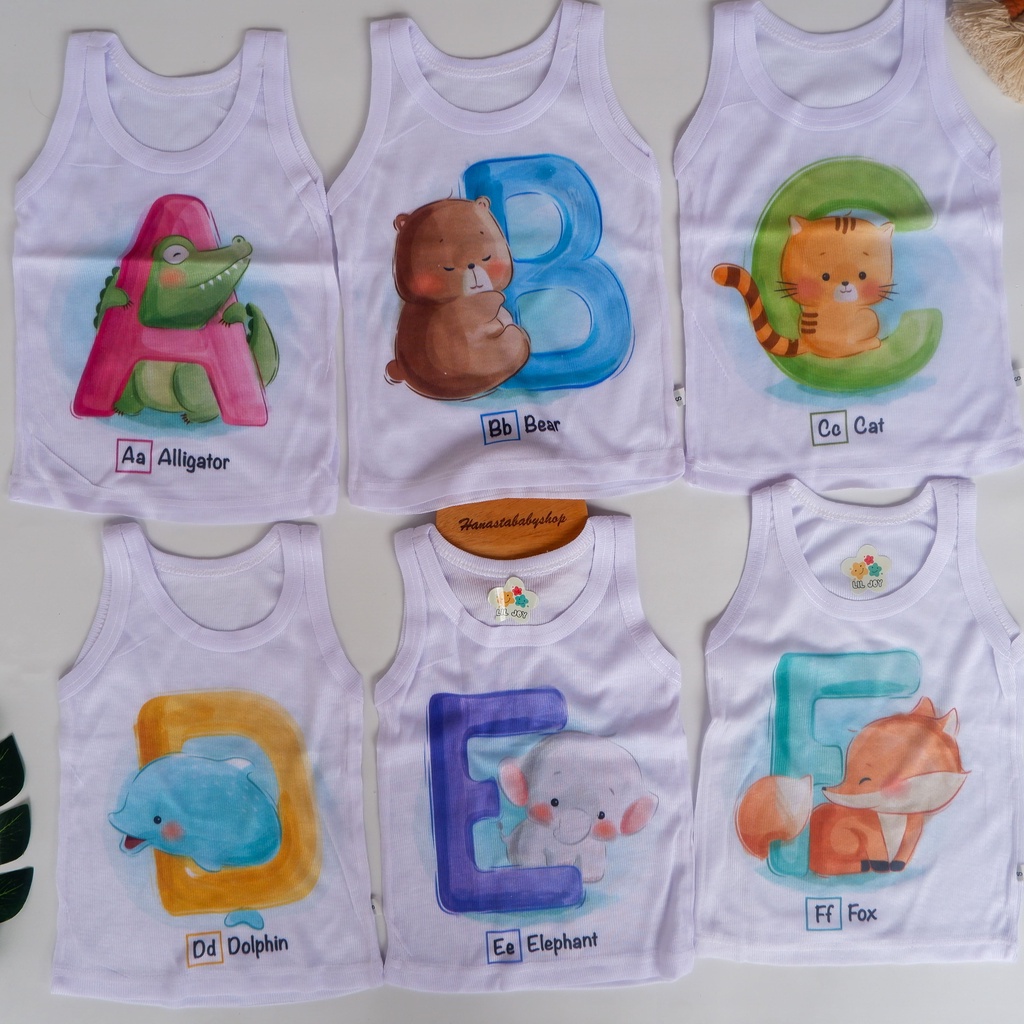 KAOS SINGLET MOTIF ANAK kaos dalam oblong anak laki2 dan perempuan