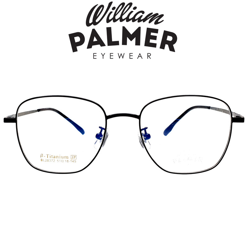 William Palmer Kacamata Pria Wanita Titanium 28372 C5 Black
