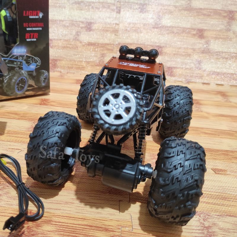 Mobil Remot kontrol Rock Crawler Rover Offroad Body Metal Free Baterai Remot