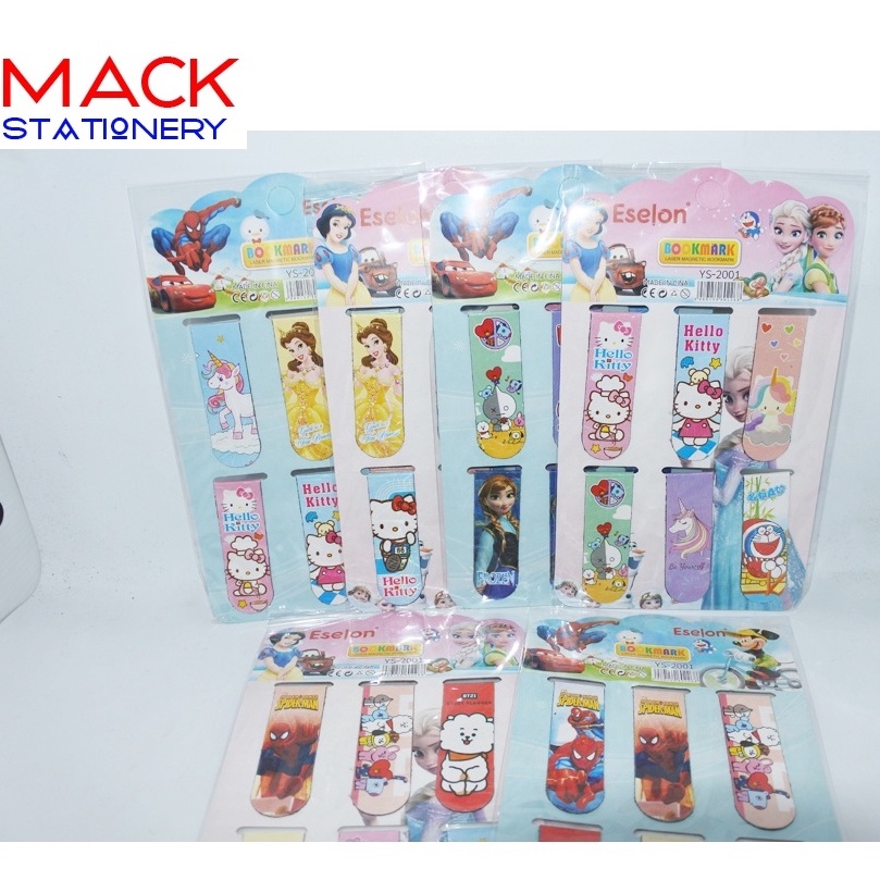 

(Isi 6 pcs ) Pembatas Buku Magnet MIX Campur Gambar / Stick Note Fancy 1x6