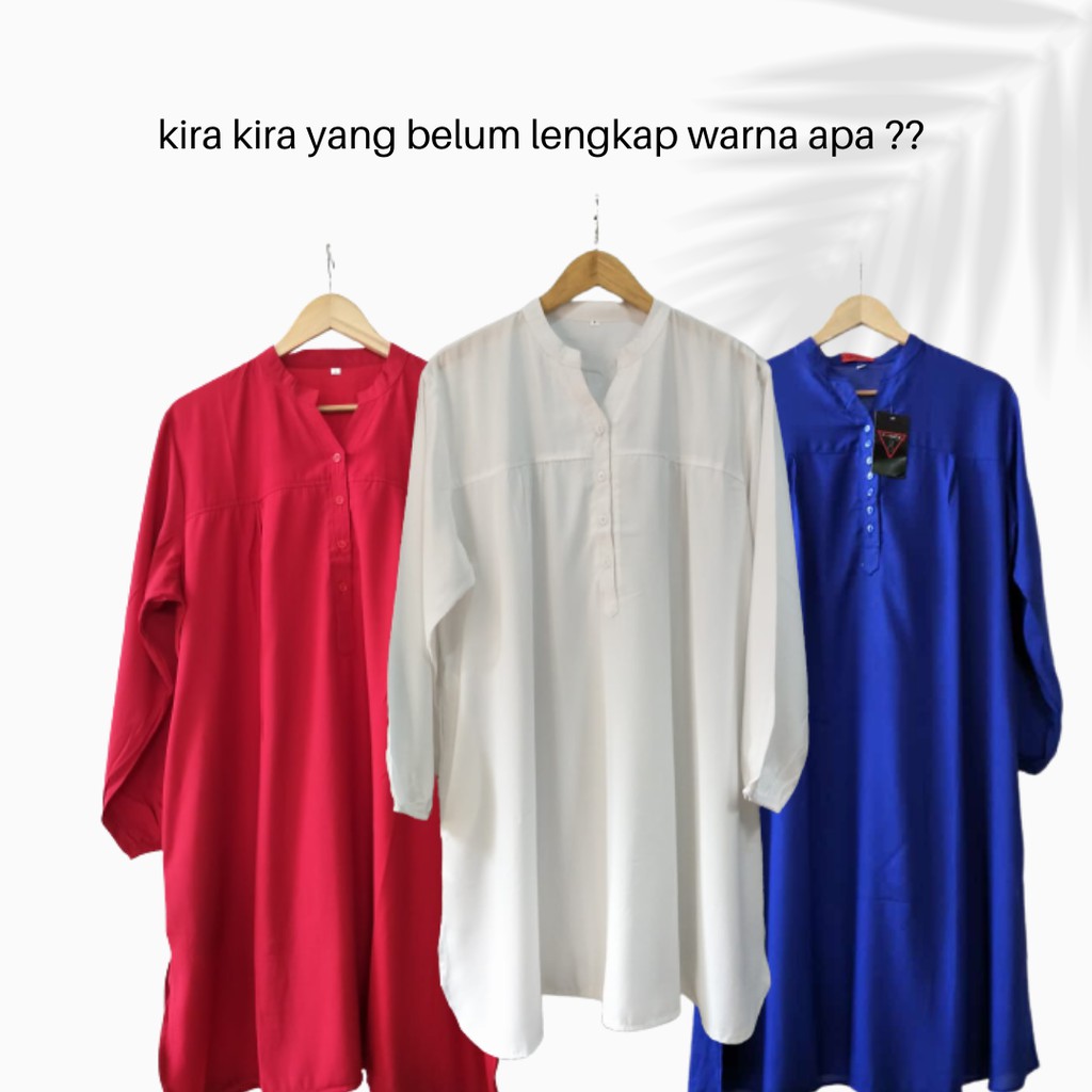 Baju tunik bigsize ukuran 4L ld 120cm adem baju busui