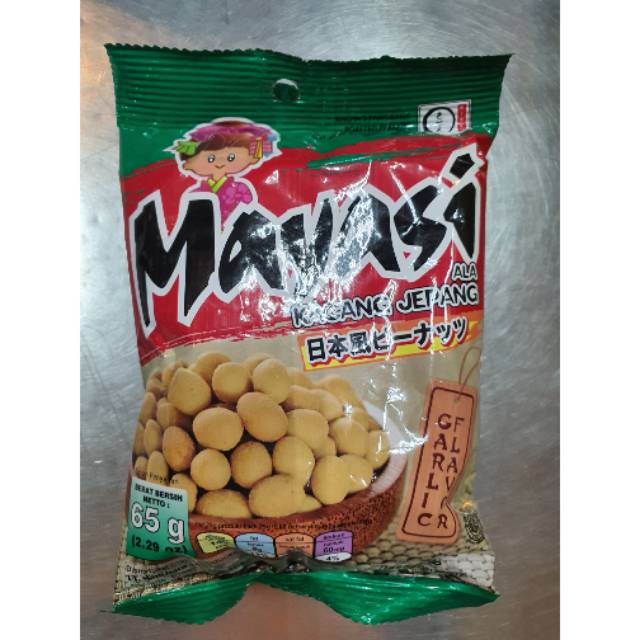 

Mayasi ALA Kacang Jepang Garlic Flavour 65gr