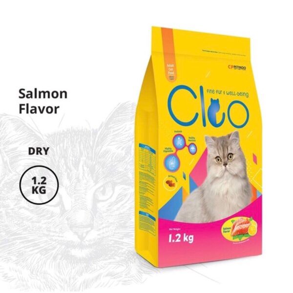 Cleo Salmon Adult 1.2kg 1.2 kg Makanan Kering Kucing Dewasa Cat Food