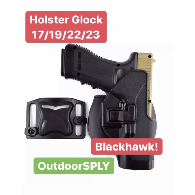 BLACKHAWK Sarung Glock Holster Glok Gl 17/19/22/23 Glock 19 Right Hand