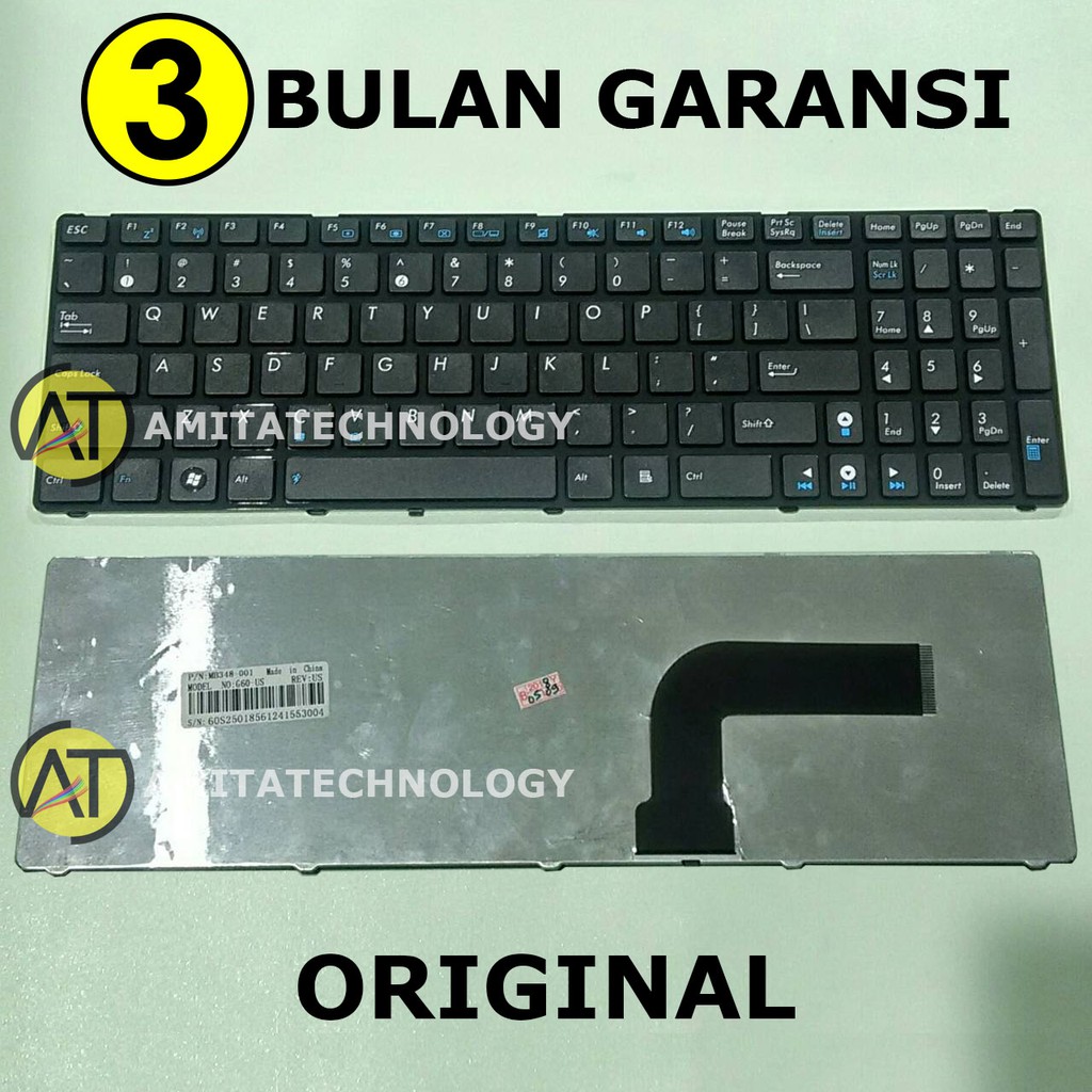Keyboard Laptop ORIGINAL ASUS A53S A53SJ A53SD A53SM A53SV