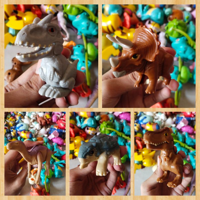 Jurassic World Dinosaurus Action Figure McDonald's Action Figure Dinosaurus MCD MURAH Dinosaurus