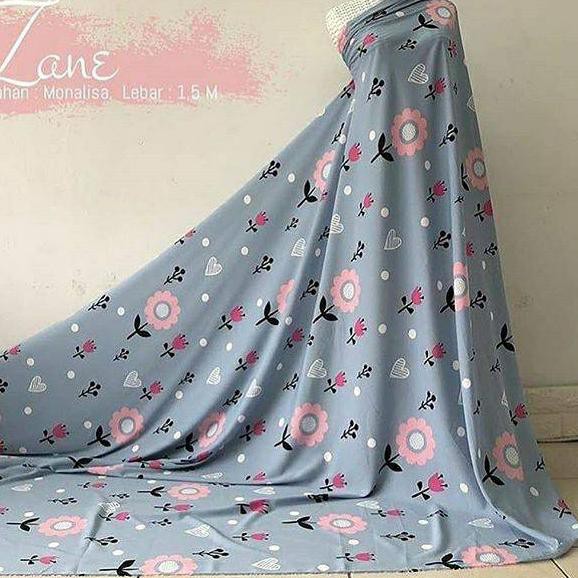 Terlaris Today Kain Motif Bunga Bahan Monalisa Harga 0 5m Shopee Indonesia