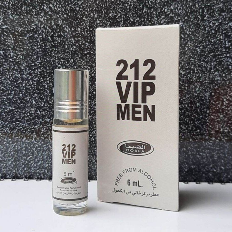 212 VIP MEN Parfum DOBHA Kemasan 6ml Roll On Non Alkohol