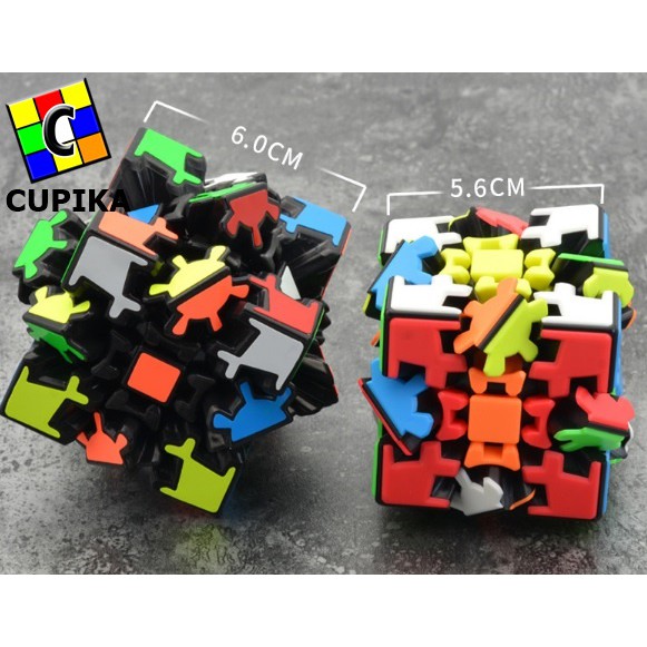 Rubik 3x3 Gear Lefun V2 Sclupture Timbul Magic Cube