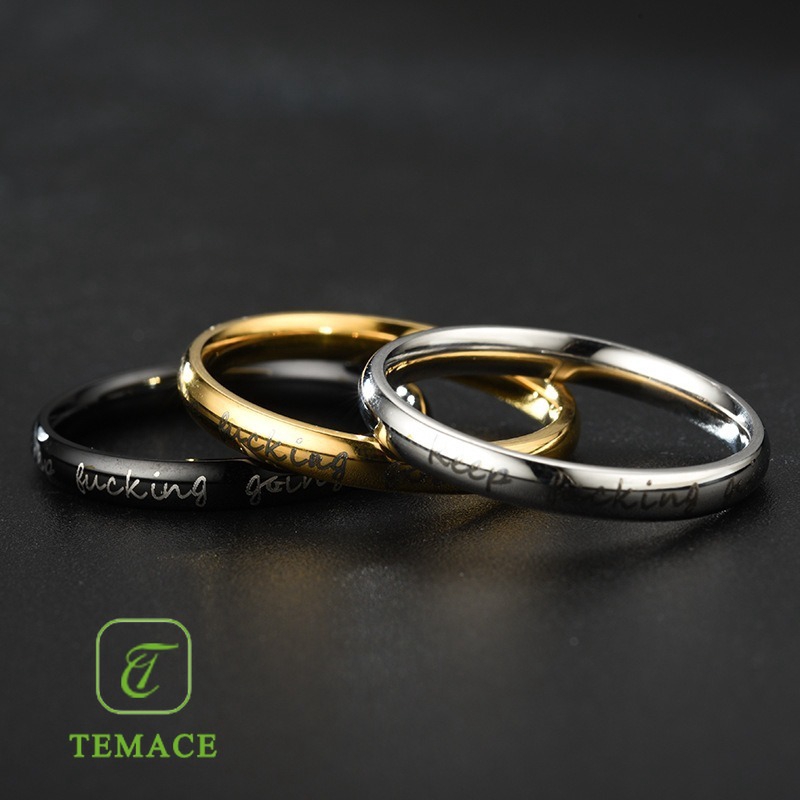 Cincin Couple Titanium ANTI KARAT SELAMANYA DA CT115 (SATUAN)