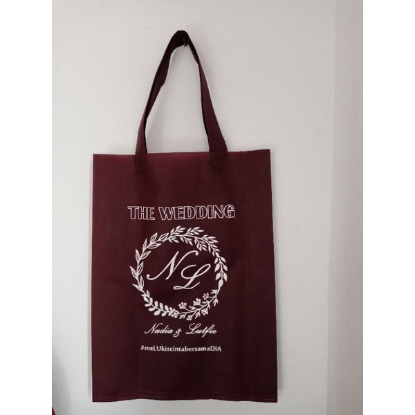 TAS SPUNBON 25X35X8 CUSTOM SABLON 1 HARI BERES