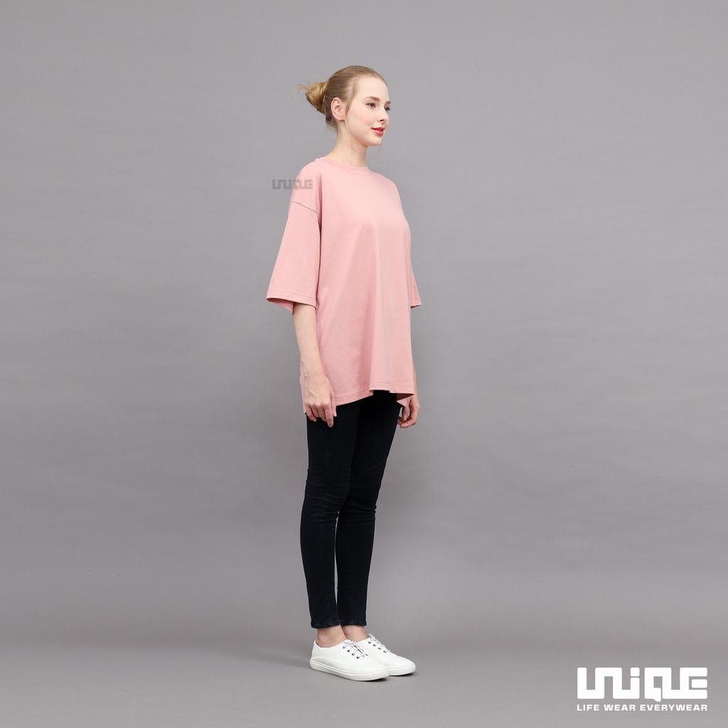 UNIQUE - (Basic Series) Kaos Polos Oversize Basic Peach