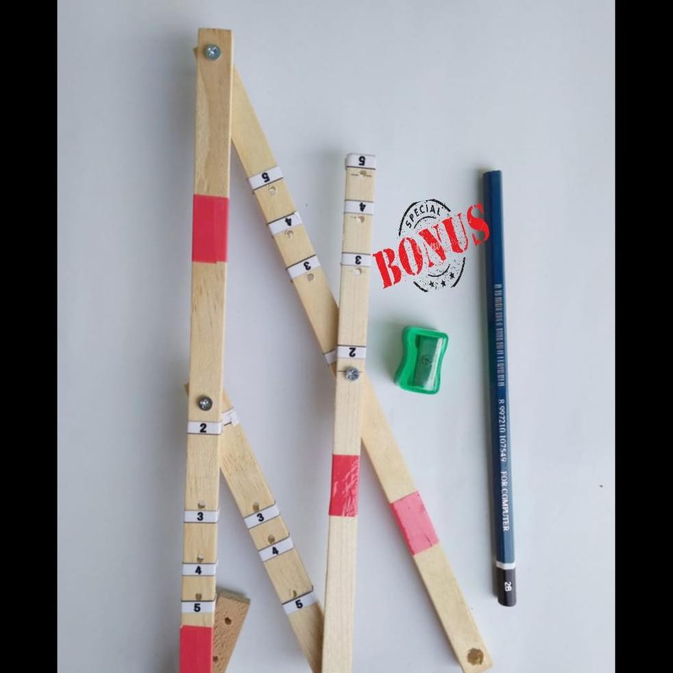 

TERMURAH Pantograph pantograf BONUS pensil dan rautan