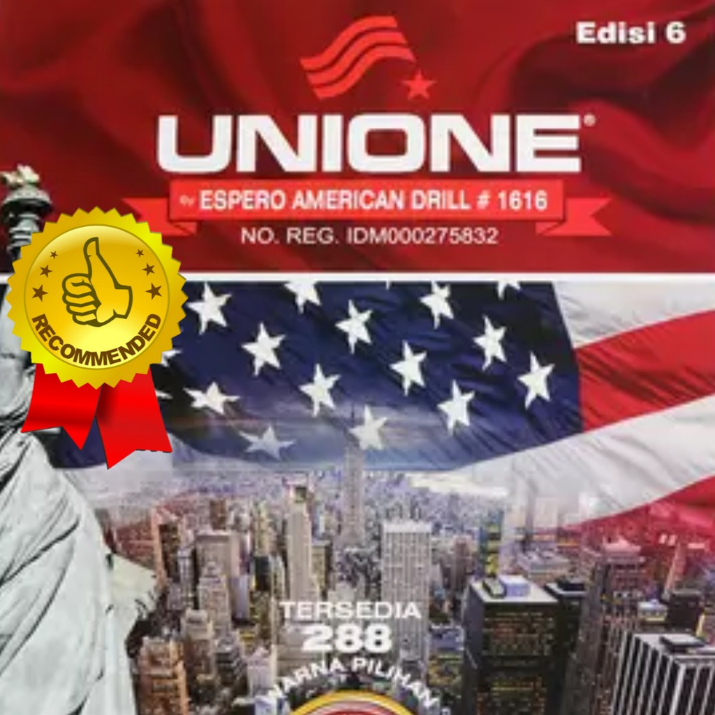 Kain Meteran Seragam Sekolah Kain Unione Merah SD Kain Merah SD Drill Kain Unione American Drill