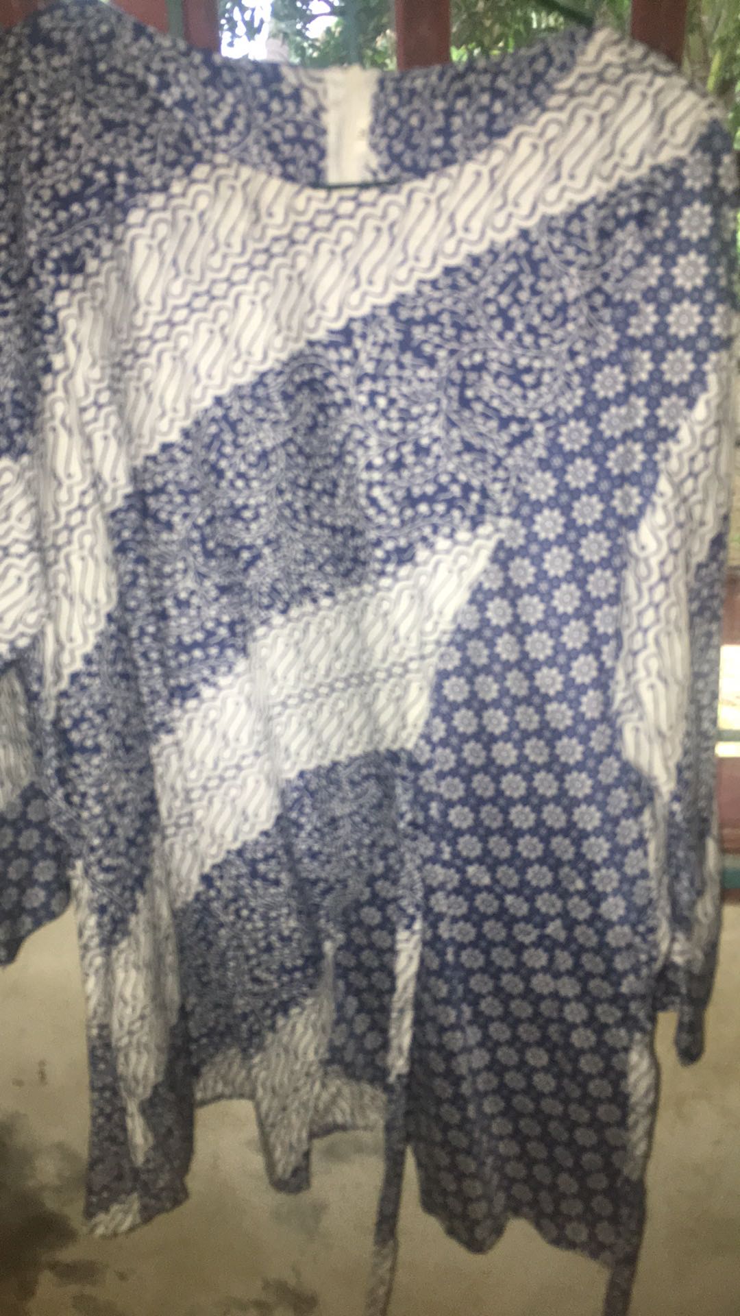 Tey-17 Batik Wanita Asj Sa Hrb026 Kenongo Kemeja Tosca Pendek