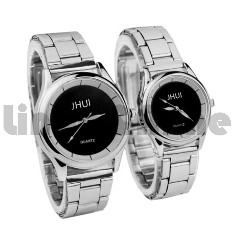 Jam Tangan Jhui Casual Pria Bisnis Stainless Steel Analog Fashion Quartz Import