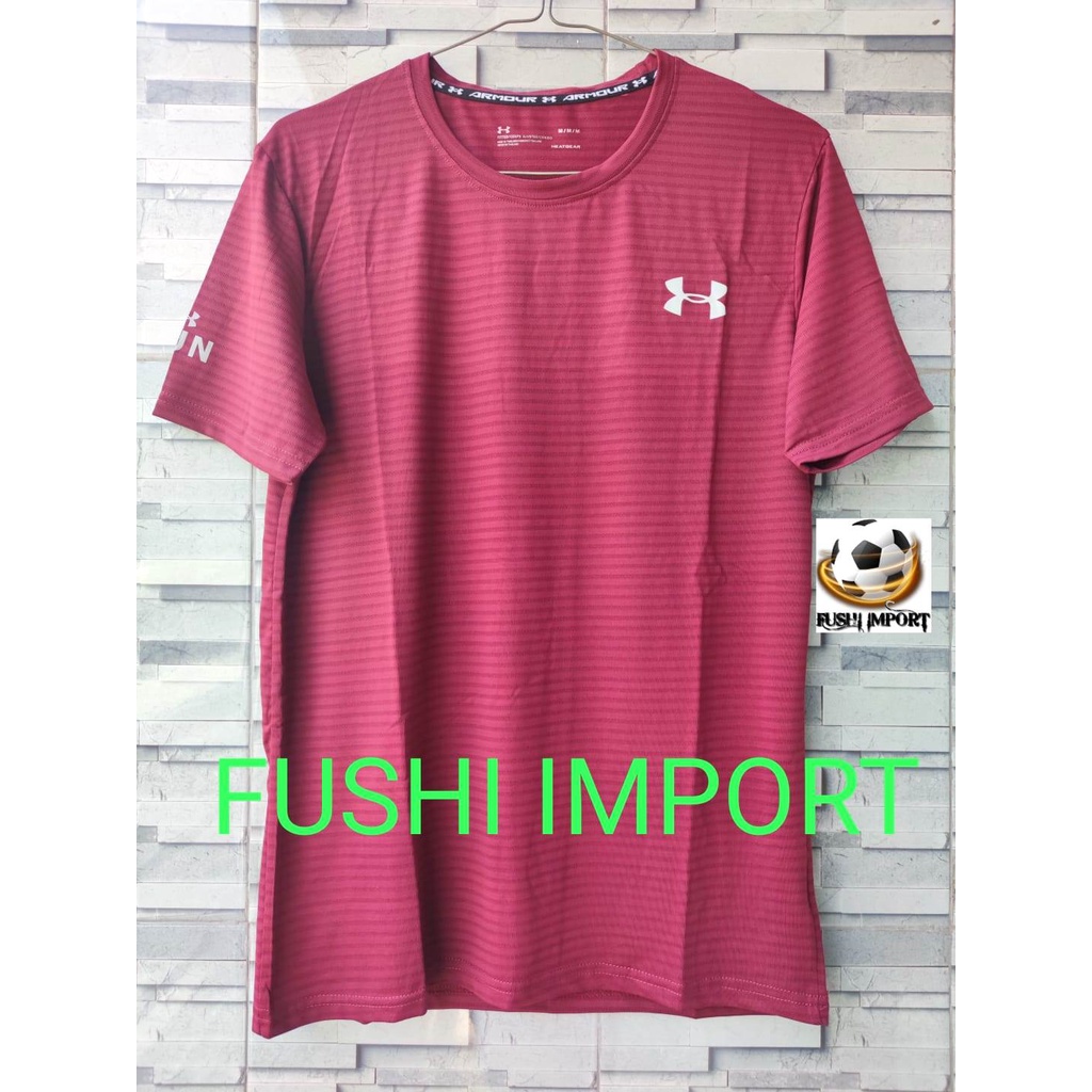 PREMIUM Kaos Running 977# Kaos Olahraga Running Training Dryfit Crystal Silk Import Pria Adem Dingin Cepat Kering Bernapas