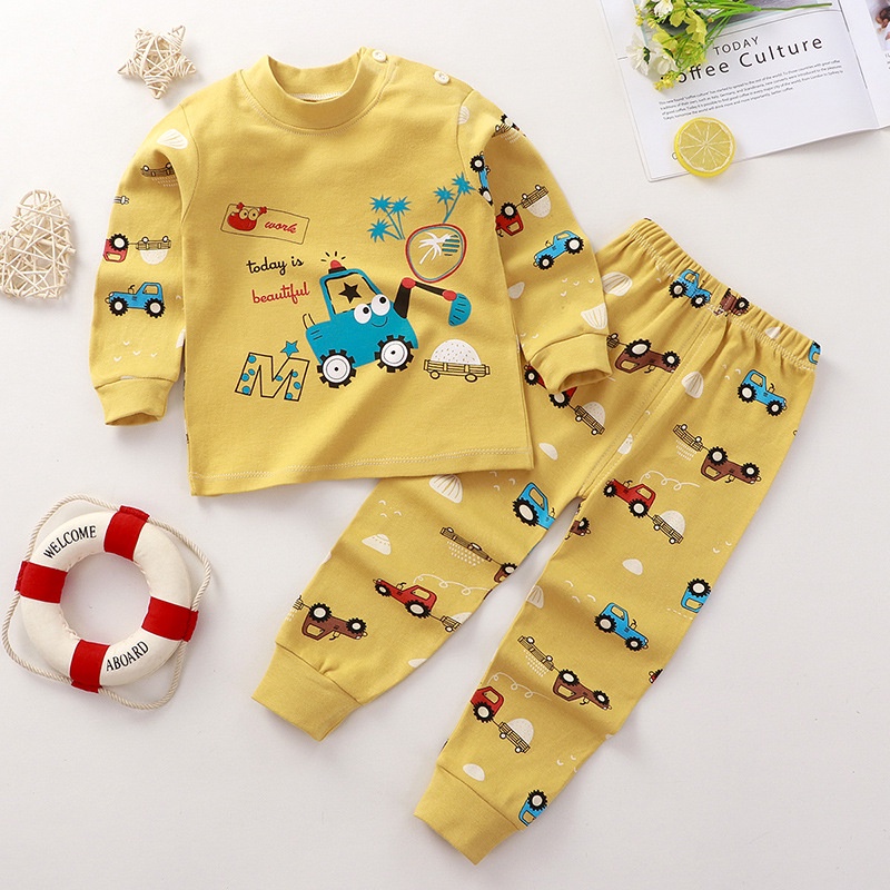 Cherry COD Baju Tidur Anak Import / Setelan Piyama Anak Import / Baju Anak Laki Laki / Baju Anak Perempuan PY56