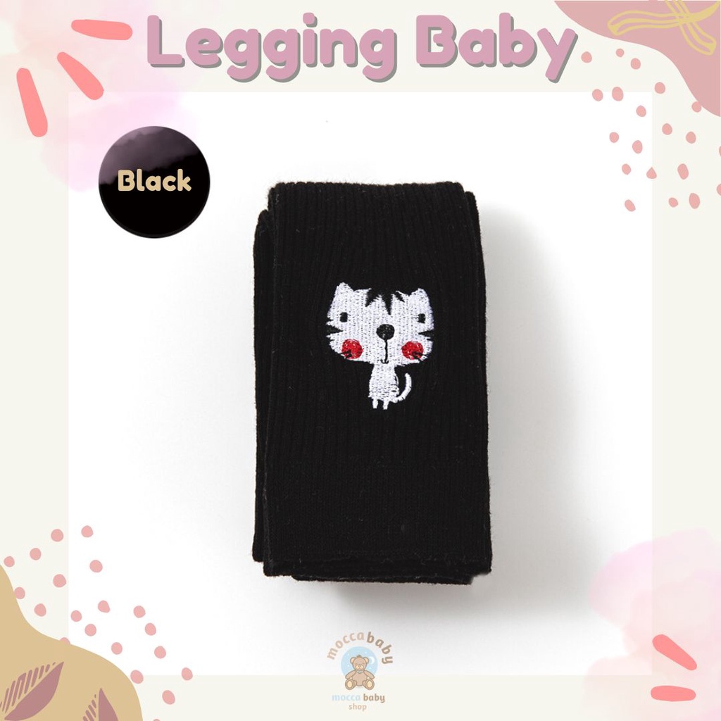 MBSS - LEGGING ANIMALS Legging buka kaki bayi / anak import motif warna polos