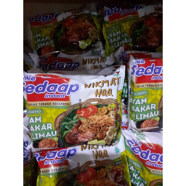 Paket Sedap Mie Ayam Bakar Limau 89gr x 5Pcs