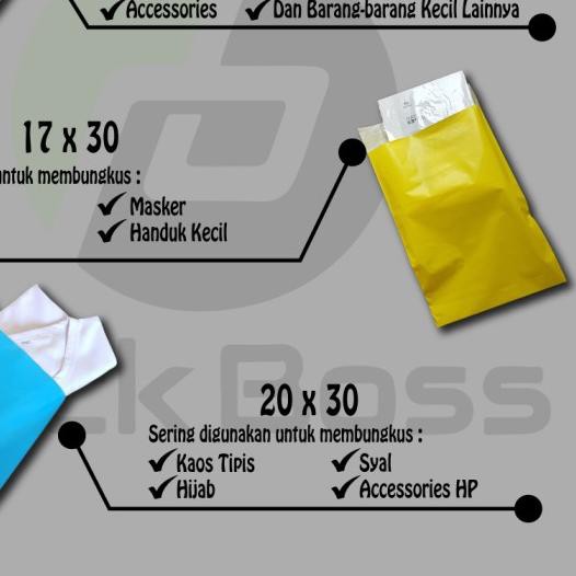 

➪ POLYMAILER 20X30 (ISI ±100) HARGA THE BEST KUALITAS THE BOSS - Hitam ♛
