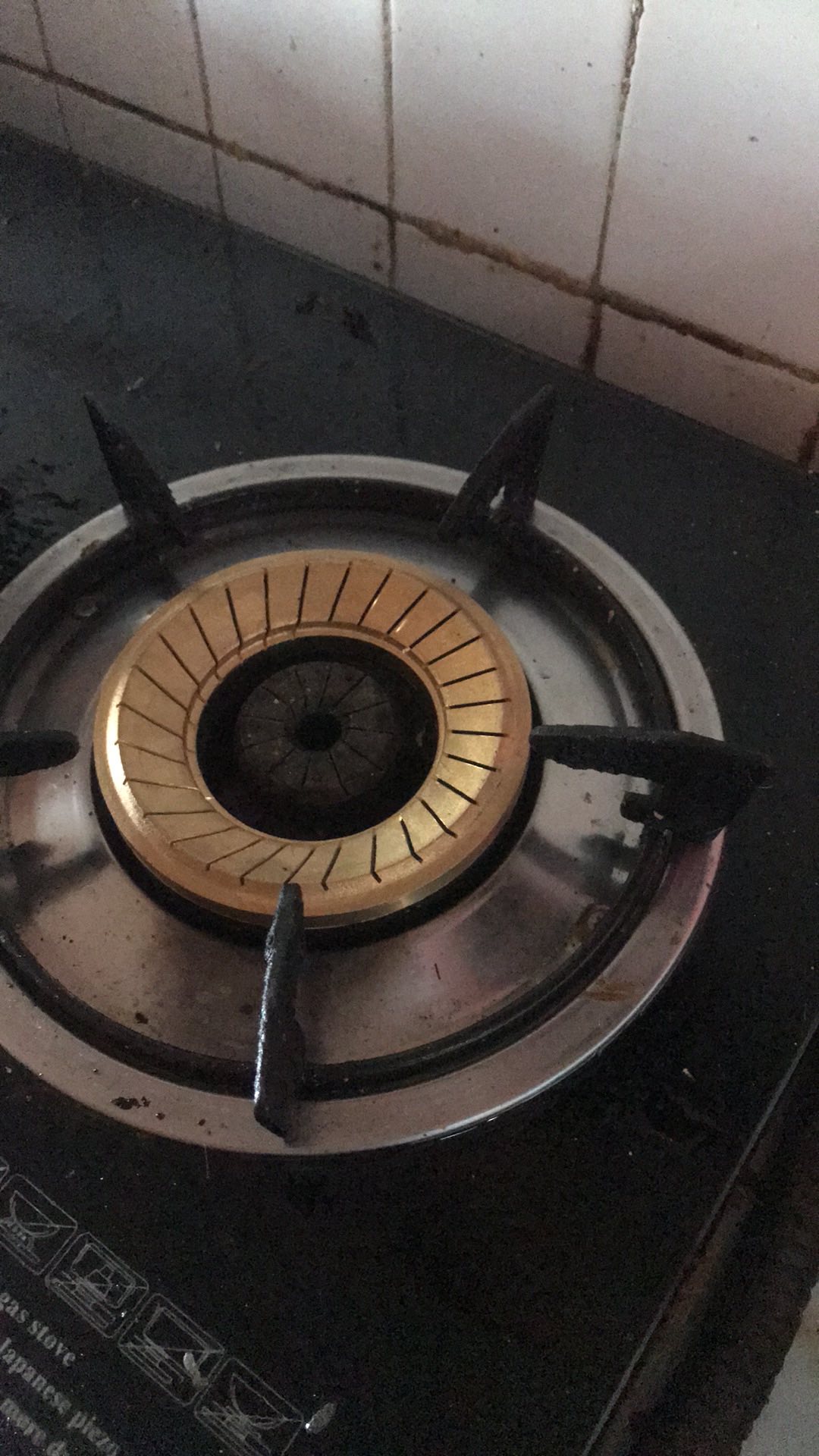 Burner Kuningan Winn Gas Kaca W 508 Kanan Besar W508