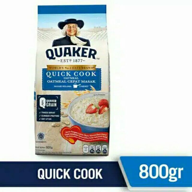 

Quaker Oatcooking Biru 800G - Oatmeal (Reff) Cepat Masak