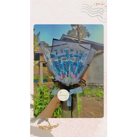 

buket wisuda snack mix money