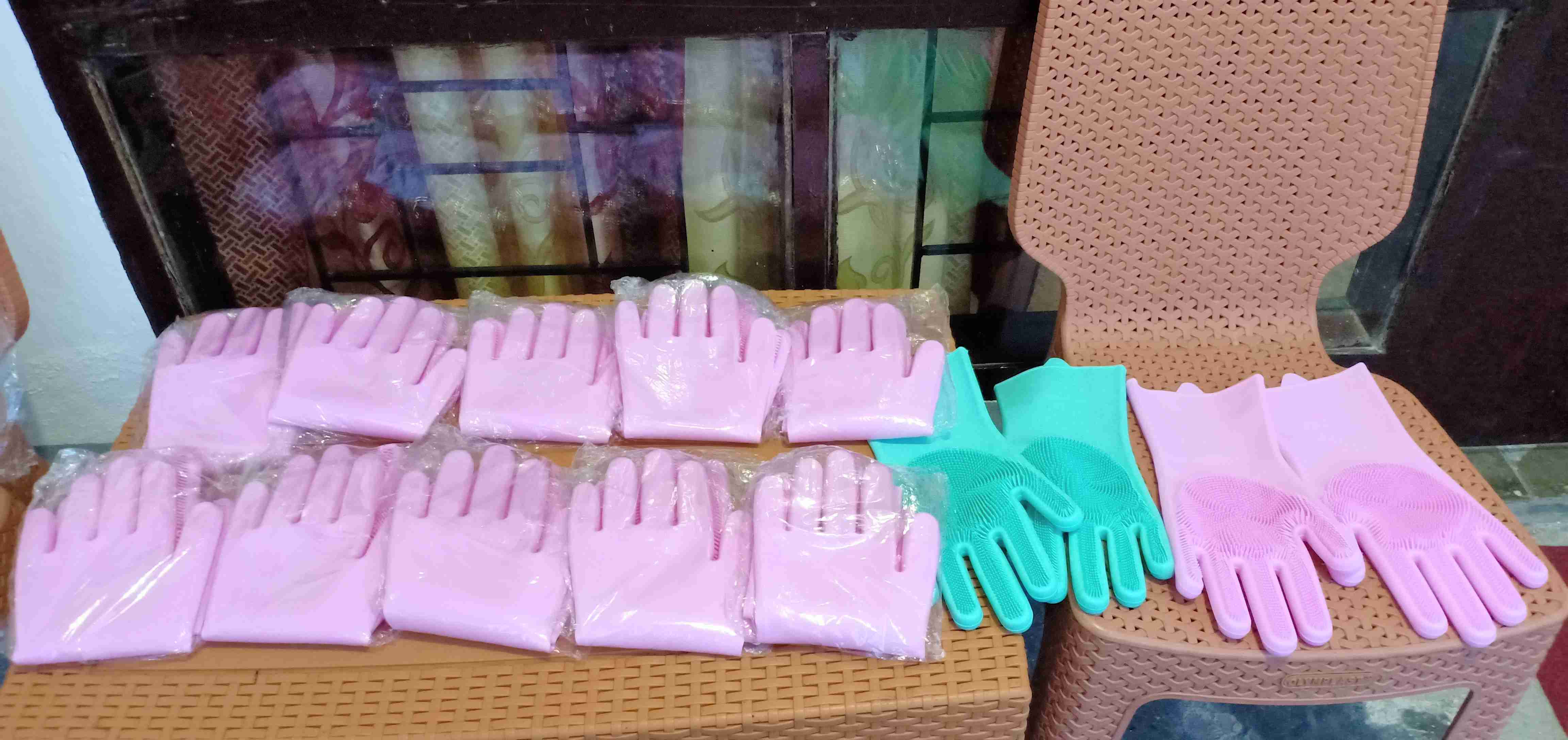 Sarung Tangan Cuci Piring Silikon