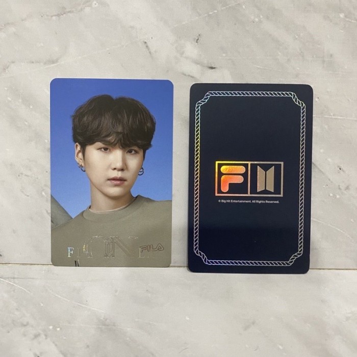 PROMO EKSKLUSIF Day Bts X Fila On Photocard Pc Official Limited Random Suga Min Yoongi TERBATAS