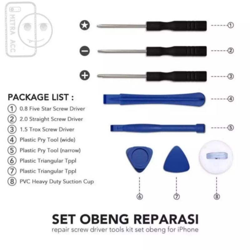 Obeng Alat Pembuka HP Tool Set Repair