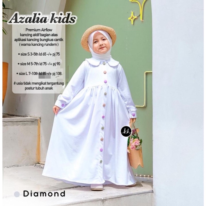 GAMIS ANAK TERBARU AZALIA AIRFLOW PREMIUM BAHAN ADEM 3-10th