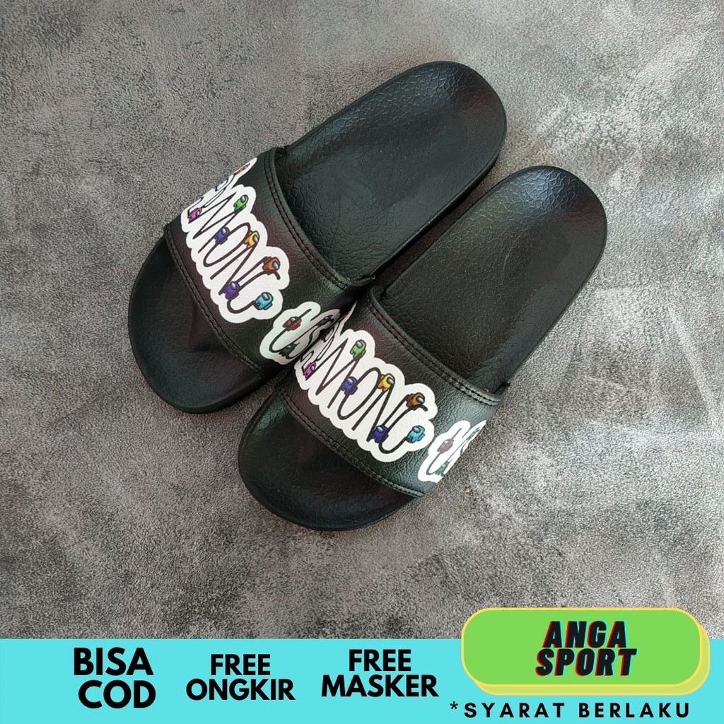 SANDAL PRIA AMONG US / SENDAL SLOP WANITA  /  SANDAL CASUAL SANTAI  / SANDAL DISTRO MURAH ORIGINAL