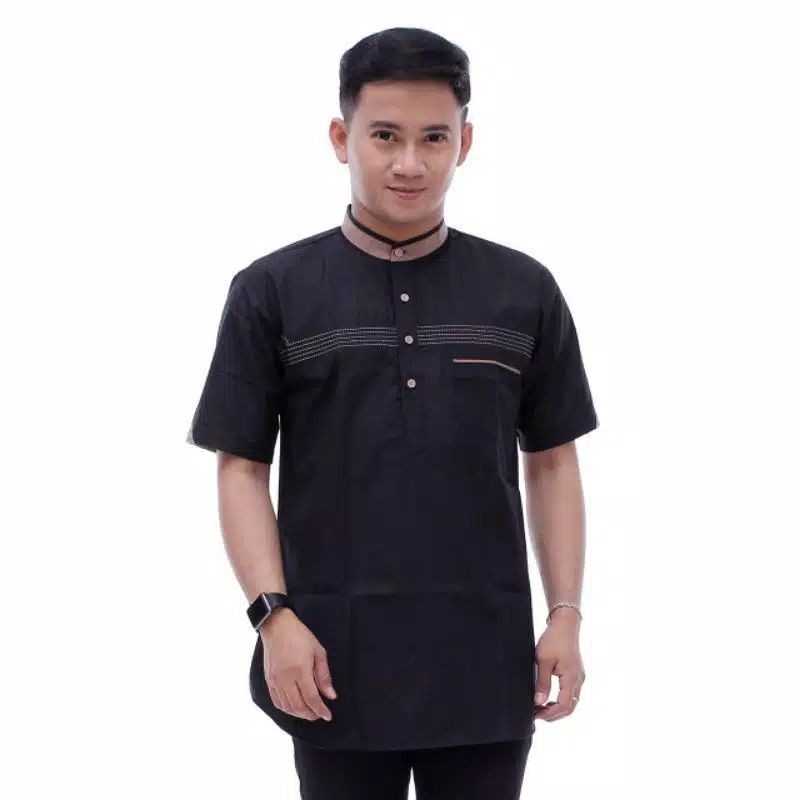 Baju Koko Kurta Dewasa Lengan Panjang Material Catton  Adem Serap Keringat