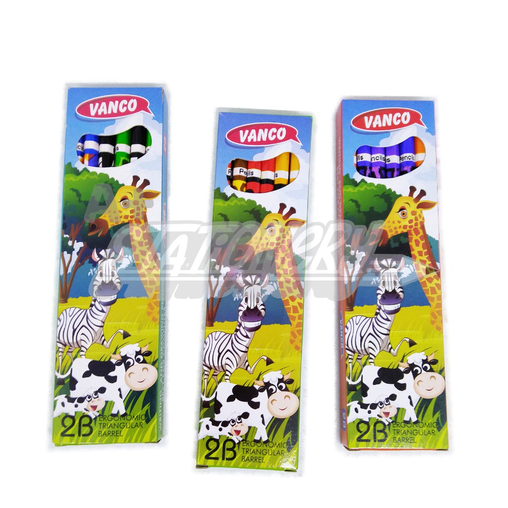 

[A+] Pensil Kayu / Pensil 2B Motif Lucu Hewan (12 batang)
