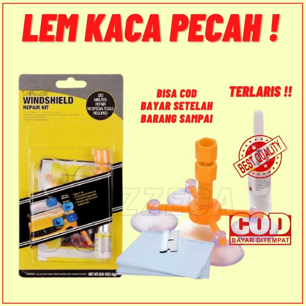 LEM KACA MOBIL JENDELA PECAH RETAK PENGHILANG RETAK KACA MOBIL PEREKAT KACA RETAK REPARASI KACA