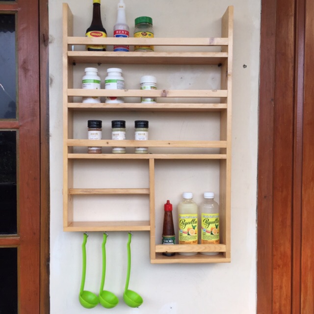 rak bumbu dari kayu palet