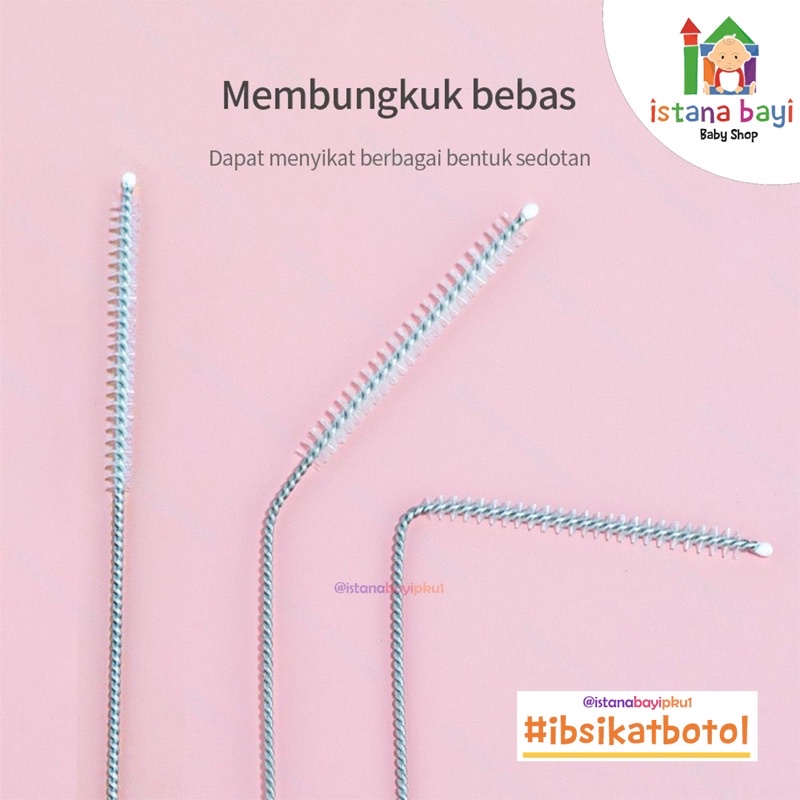 SIKAT PEMBERSIH SEDOTAN SIKAT SEDOTAN STAINLESS BRUSH STRAW/Sikat Pembersih Sedotan