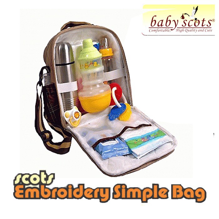 Tas Baby Scots MINI | Embroidery Simple Bag ISESB012 Tas Bayi Kecil - Bwr