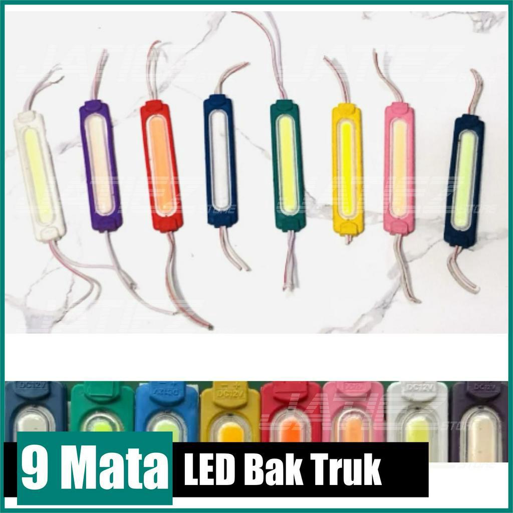 Lampu Led Modul 9 Mata COB Lampu Led COB 9Mata Kolong Variasi Truk Mobil Motor 12V 24V