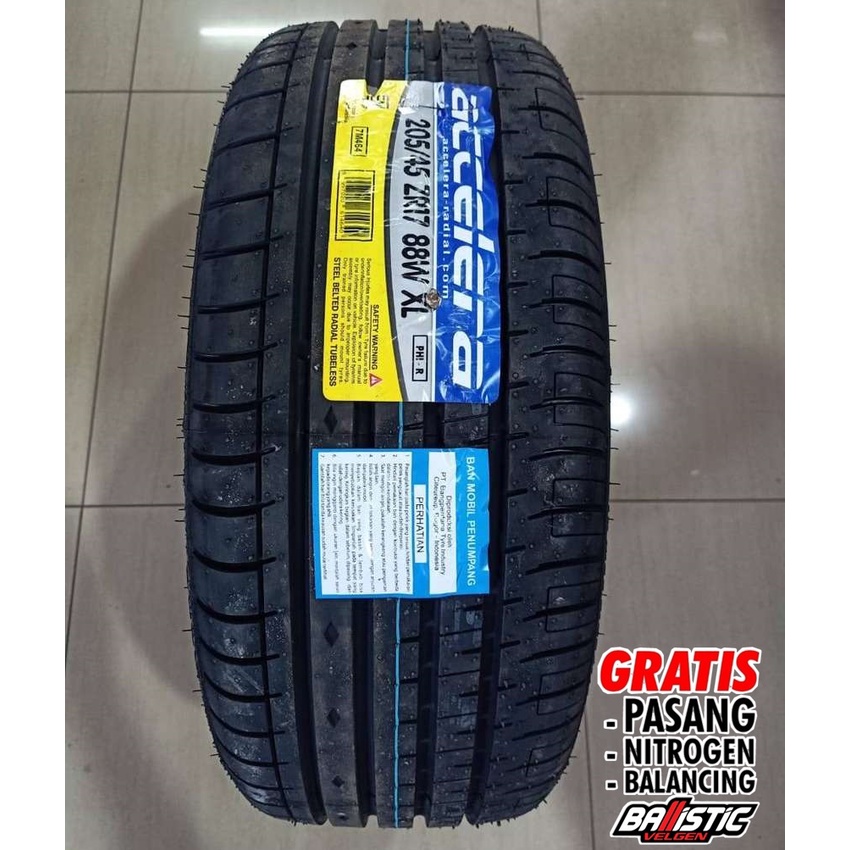 Ban mobil tubles ceper 205/45 R18 merek ACCELERA PHI 205 45 Ring 18