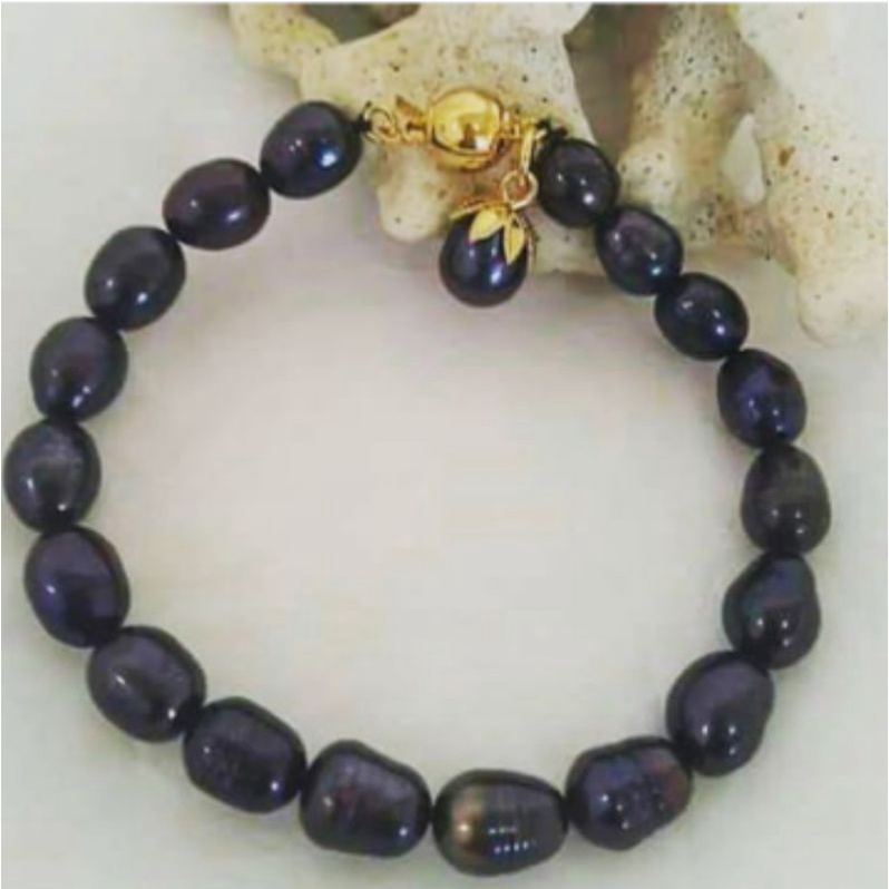 G59 BERSERTIFIKAT GELANG MUTIARA ALAMI AIR TAWAR LOMBOK GELANG FULL MUTIARA OVAL GELANG MUTIARA HITA