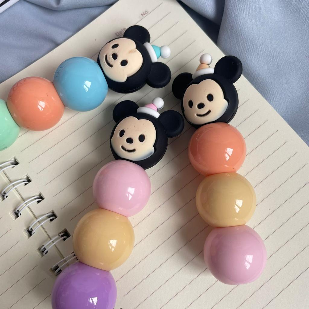 STABILO SUSUN MODEL MICKEY MINNIE TSUM TSUM 1 SET ISI 3 PCS WARNA WARNI DENGAN BOX HOLOGRAM PREMIUM QUALITY HIGHLIGHTER SUSUN IMUT BENTUK MICKEY MINNIE READY 3 MODEL PILIHAN HARGA TERMURAH