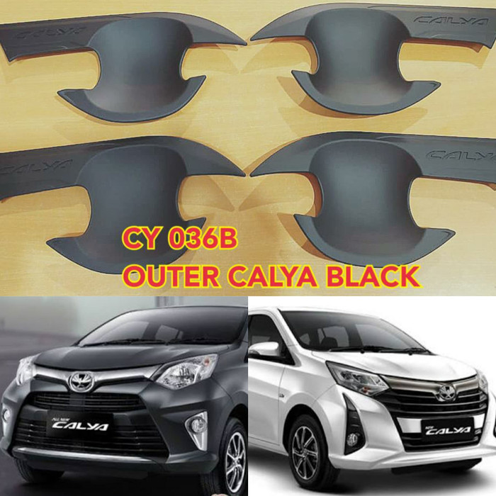 Outer mangkok handle pintu hitam doff TOYOTA CALYA