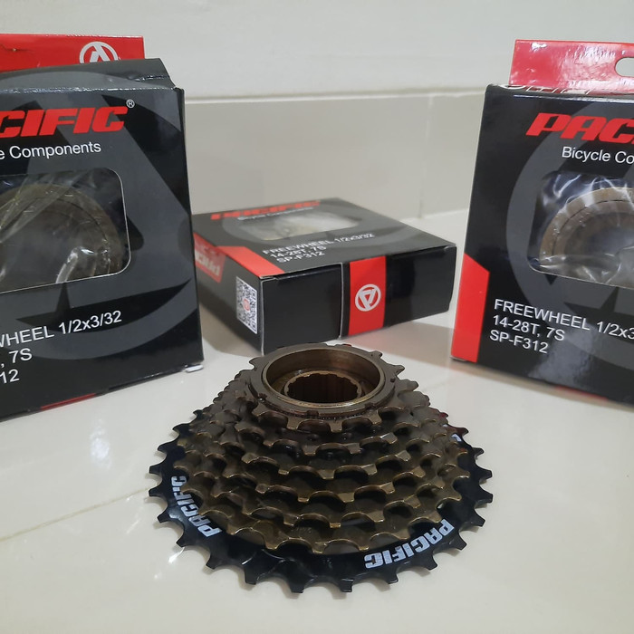 FREE WHEEL SPROCKET SPROKET GIR BELAKANG SEPEDA 7 SPEED PACIFIC ULIR