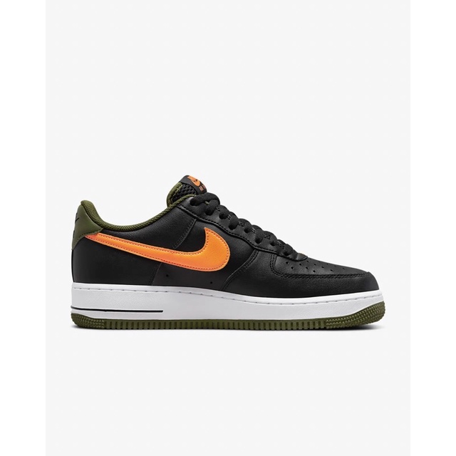 Nike Air Force 1 '07 LV8 Hoops Black Rough Green White Total Orange Original Resmi